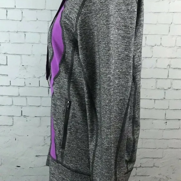 Lululemon Stride Jacket Purple Heathered  Marl GrayFull Zip Hoodie Jacket - Picture 7 of 8